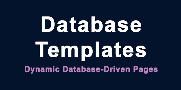 How to Create Custom Database-Driven Templates in Ratals