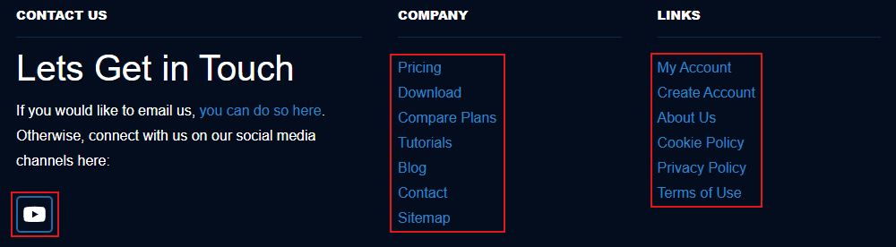 Menu Embedded Within A Template