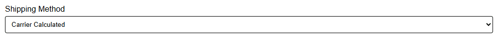 Inventory Shipping Method