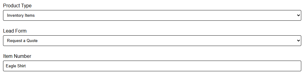 Ratals Product Additional Fields