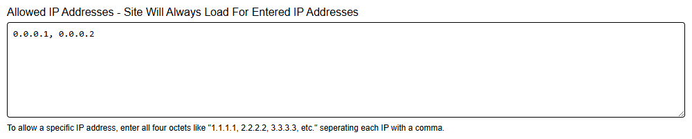 Ratals Allowed Ip Addresses