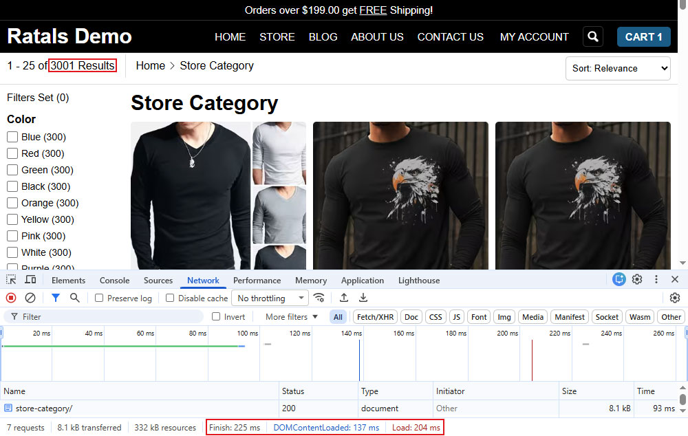 Category 3000 Inventory Items Super Fast Loading